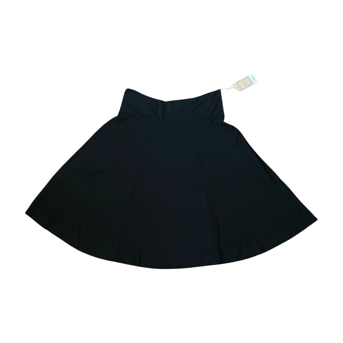 Blue Sky Black Bamboo Jersey Pull on A-line Skirt