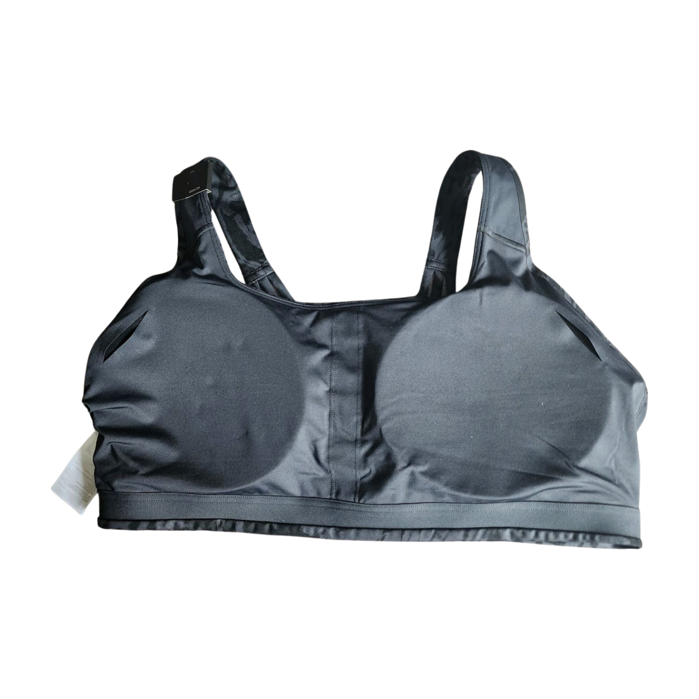 Adidas Plus-size Black Print Workout Bra Medium Support Removable Pads